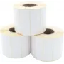 ARTDEV Termoperkėlimo Etikečių Ritinys 70 x 25mm, 93mm Išorinis Skersmuo, 40mm Įvorė, 1500 Etikečių Ritinyje, Baltas Popierius, Nuolatiniai Klijai, Matinis Paviršius