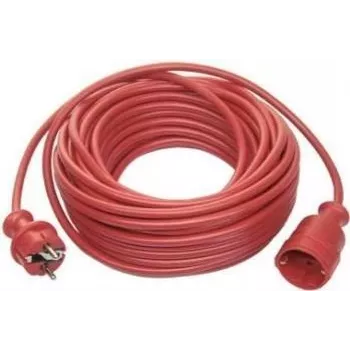 AS SCHWABE 25 m H05VV-F 3G1.5 prailginimo kabelis su Schuko kištuku ir lizdu, juodas, 60361