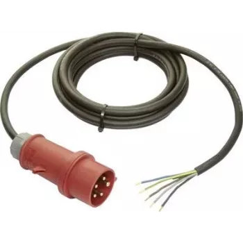 AS SCHWABE 70970 maitinimo kabelis su Schuko kištuku ir atviru galu H05VV-F 3G1.5 5m juodas
