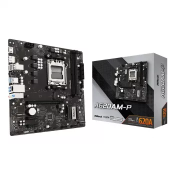 ASRock A620AM-P AMD A620 AM5 Micro ATX motininė plokštė (DDR5, HDMI, DisplayPort, M.2)