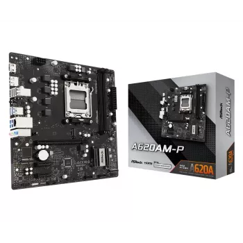 ASRock A620AM-P AMD A620 AM5 Micro ATX motininė plokštė (DDR5, HDMI, DisplayPort, M.2)