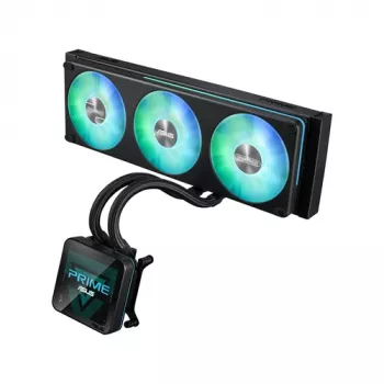 ASUS Prime SLC II 360 ARGB LCD AIO skysčio aušinimas procesoriui, 360 mm radiatorius, 3 x 120 mm ARGB ventiliatoriai, LGA 1851/1700/1200/115x/AM5/AM4
