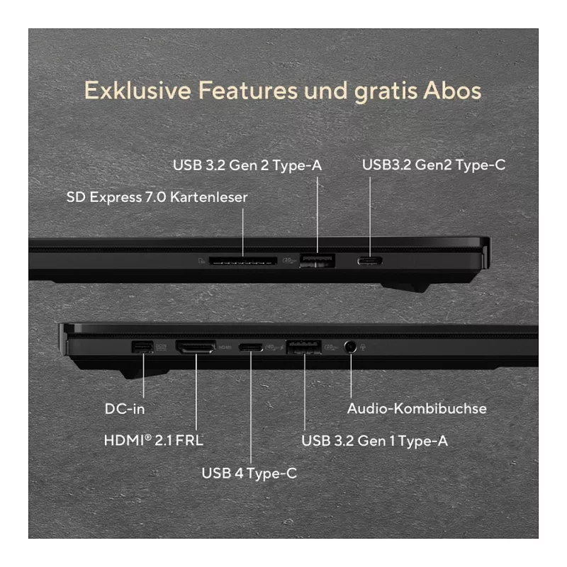 ASUS ProArt P16 (H7606WW-SE002X) AI Laptop, 16 colių 4K OLED, Ryzen AI 9 HX 370, 64 GB RAM, 2 TB SSD, RTX 5080, Windows 11 Pro