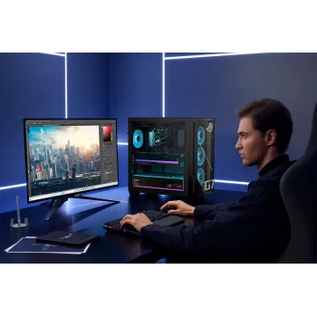 ASUS ROG G700 GM700TZ-R9800X283W žaidimų stacionarus kompiuteris - AMD Ryzen 7 9800X3D, 32GB DDR5, 2TB SSD, Radeon RX 9070 XT, Windows 11 Home, juodas