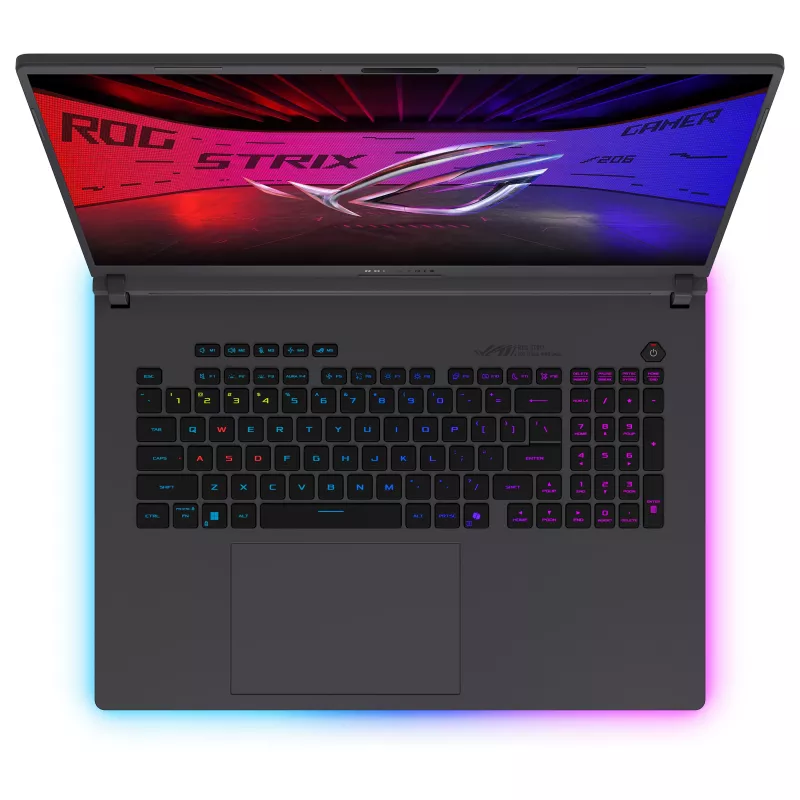 ASUS ROG Strix G18 G815LR-TT300W žaidimų nešiojamas kompiuteris, 18 colių WQXGA IPS 300Hz, Intel Core Ultra 9 290HX Plus, 32GB DDR5, 1TB SSD, GeForce RTX 5070 Ti 12GB, Windows 11 Home, vokiška QWERTZ klaviatūra