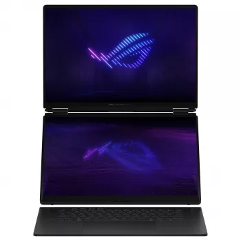 ASUS ROG Zephyrus Duo GX651AX-SR004W žaidimų nešiojamas kompiuteris, 16 colių 3K OLED jutiklinis 120Hz, Intel Core Ultra 9 386H, 64GB LPDDR5x, 2TB SSD, GeForce RTX 5090 24GB, Windows 11 Home, vokiška QWERTZ klaviatūra
