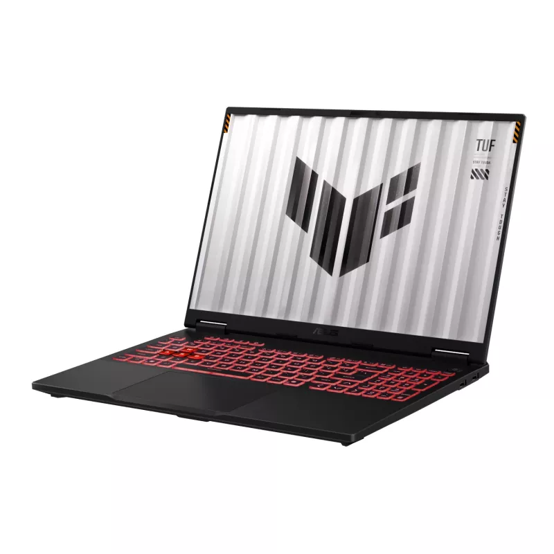 ASUS TUF Gaming A16 FA608UHI-71610G0W 16 colių WUXGA 165Hz žaidimų nešiojamasis kompiuteris (Ryzen 7 260, 16GB DDR5, RTX 5050, 1TB SSD, Windows 11 Home, juodas)