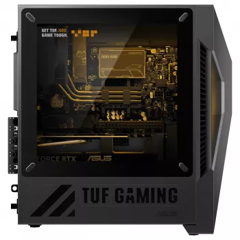 ASUS TUF Gaming T500 T500MV-07240H242W Intel Core 7 240H 32 GB DDR5-SDRAM 1 TB SSD NVIDIA GeForce RTX 5060 Ti Windows 11 Home Mini Tower kompiuteris, juoda, pilka