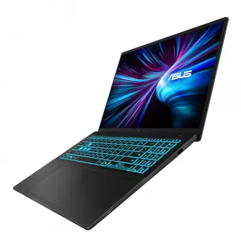 ASUS VivoBook 16 V3607VH 16 colių WUXGA 120Hz žaidimų nešiojamasis kompiuteris - Intel Core 7 240H, GeForce RTX 5050, 16GB DDR5, 1TB SSD, Windows 11 Pro, juodas