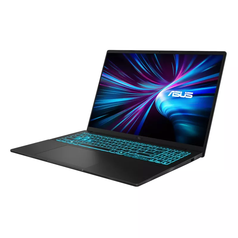 ASUS VivoBook 16 V3607VH 16 colių WUXGA 120Hz žaidimų nešiojamasis kompiuteris - Intel Core 7 240H, GeForce RTX 5050, 16GB DDR5, 1TB SSD, Windows 11 Pro, juodas
