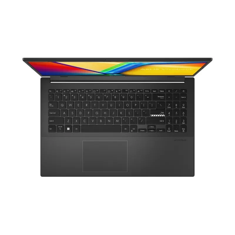 ASUS Vivobook Go 15 E1504FA-KM5411W nešiojamas kompiuteris, AMD Ryzen 3 7320U, 15,6 colio Full HD IPS, 16GB LPDDR5, 512GB SSD, Windows 11 Home, Mixed Black