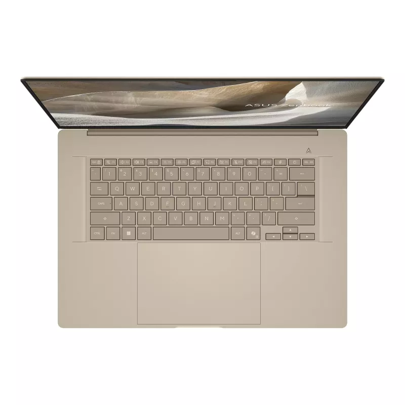ASUS Zenbook A16 UX3607OA-SQ024X 2-in-1 nešiojamasis kompiuteris, 16 colių OLED 3K Touch, Snapdragon X2 Elite Extreme, 48GB RAM, 1TB SSD, Windows 11 Pro, smėlio spalvos