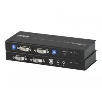 ATEN CE604-AT-G KVM prailgintuvas - 2x DVI, audio, USB, RS-232, 60 m