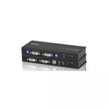 ATEN CE604-AT-G KVM prailgintuvas - 2x DVI, audio, USB, RS-232, 60 m