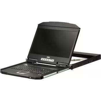 ATEN CL3700NW-IT 1U trumpo gylio USB HDMI LCD KVM konsolė - 17 colių 1280x1024, itališka klaviatūra