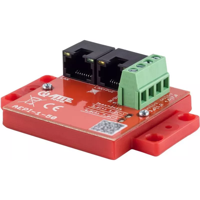 ATTE AEPI-1-50 Pasyvus PoE adapteris, 1 kanalas, 10/100/1000 Mbps Gigabit Ethernet