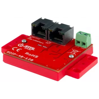 ATTE SDIP-40-120 PoE maitinimo adapteris, 48W, 40V DC, 10/100 Mbps
