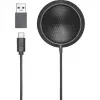 Audio-Technica ATR4697-USB kondensatorinis ribinis mikrofonas, juodas, USB-C / USB-A