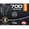 Author Tube AT-CROSS-700C Wide FV48 700x35/50C (Black) – 48mm Presta vožtuvo butilinė kameros