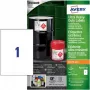 Avery Zweckform B4775-50 A4 baltos polietileno plėvelės etiketės, nuolatiniai klijai, lazeriniams spausdintuvams ir kopijavimo aparatams, 50 lapų, 210 x 297 mm