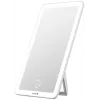 Avide ABLDL-M-3.5W-AE Laisvai pastatomas baltas kosmetinis veidrodis su LED apšvietimu, 3,5W, įkraunamas per USB