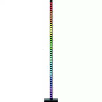 Avide kampinis šviestuvas su IR nuotolinio valdymo pultu ir muzikos sensoriumi RGB LED 12W USB