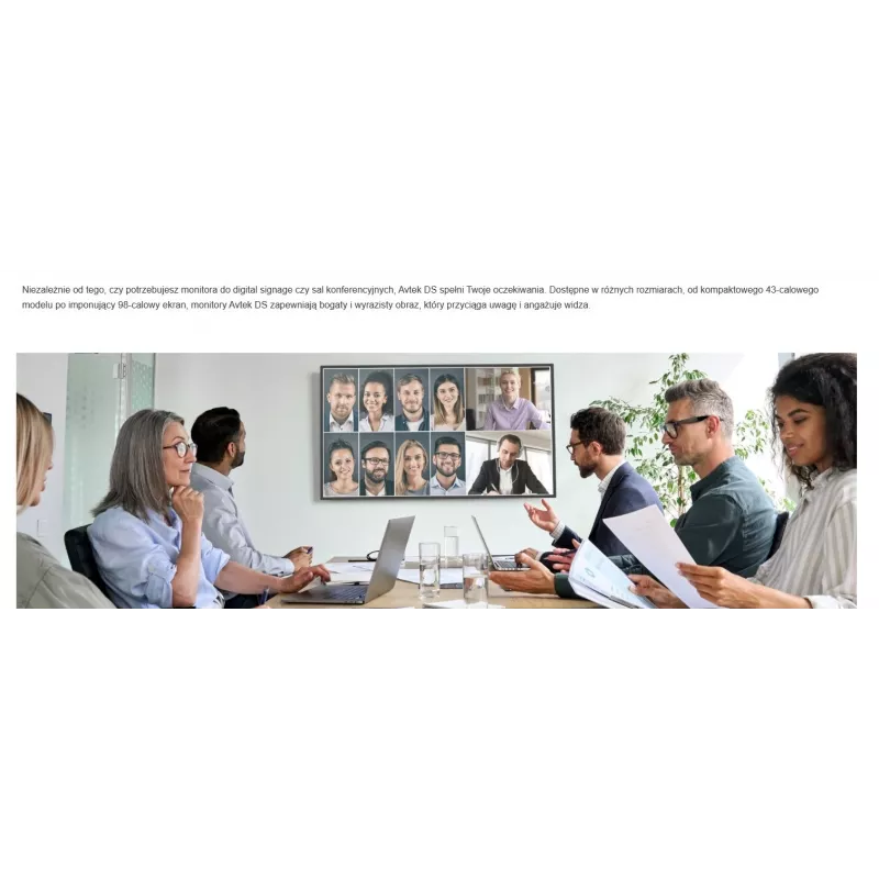 AVTEK DS2 43 4K UHD informacinis monitorius