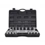 AWTOOLS 21 dalių 3/4 inch pavaros 12-kampis metrinių veržliarakčių rinkinys su reketu ir dėklu