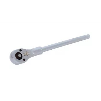 AWTOOLS 3/4 inch 24 dantų reversinis reketas su greituoju atleidimu, chromo-vanadžio plienas, ergonomiška dviejų medžiagų rankena, 495 mm ilgio, DIN 3122