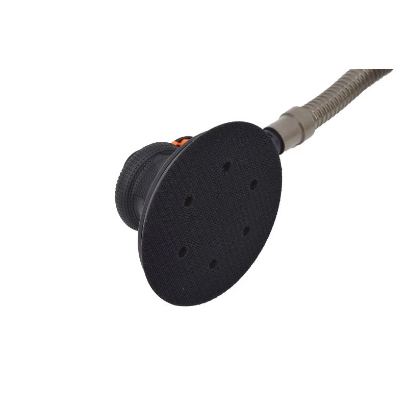 AWTOOLS AW10311BL Pneumatinis atsitiktinės orbitos šlifuoklis 150 mm (6 col.) su Hook & Loop padu, galiniu išmetimu, įmontuotu reguliatoriumi, 10 000 aps./min., 90 PSI, su dulkių maišeliu ir veržliarakčiu | Kur.lt