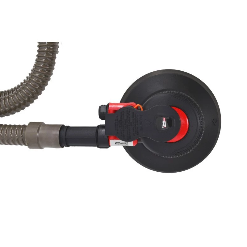 AWTOOLS AW10311BL Pneumatinis atsitiktinės orbitos šlifuoklis 150 mm (6 col.) su Hook & Loop padu, galiniu išmetimu, įmontuotu reguliatoriumi, 10 000 aps./min., 90 PSI, su dulkių maišeliu ir veržliarakčiu | Kur.lt