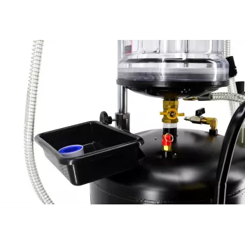 AWTOOLS AW10415BL Rankinis sukamasis alyvos siurblys 200 l statinėms, 20 l/min, ketaus, teleskopinis įsiurbimo vamzdis, 2 inch BSP