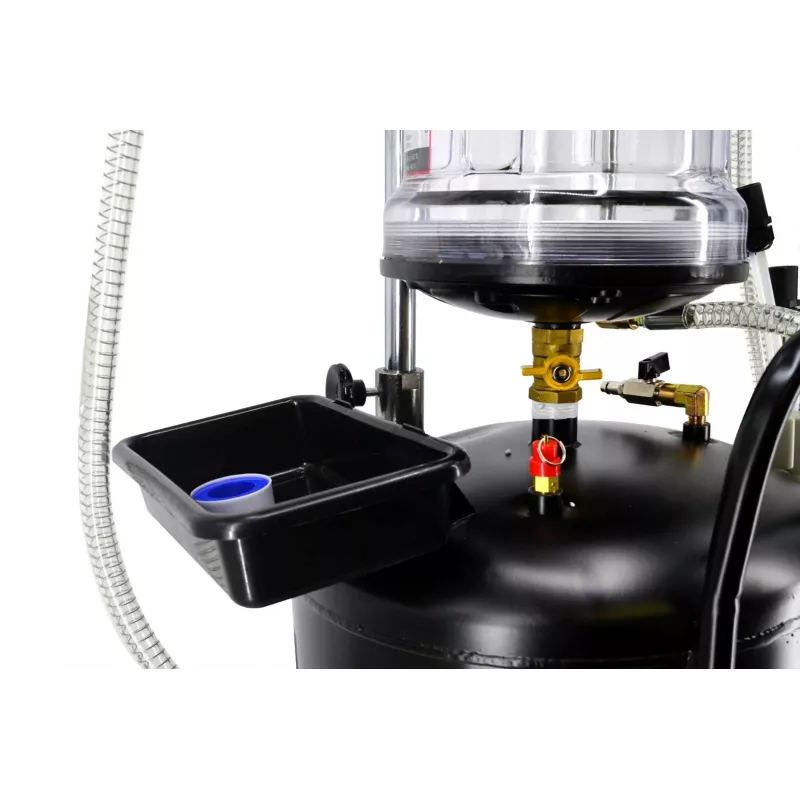 AWTOOLS AW10415BL Rankinis sukamasis alyvos siurblys 200 l statinėms, 20 l/min, ketaus, teleskopinis įsiurbimo vamzdis, 2 inch BSP