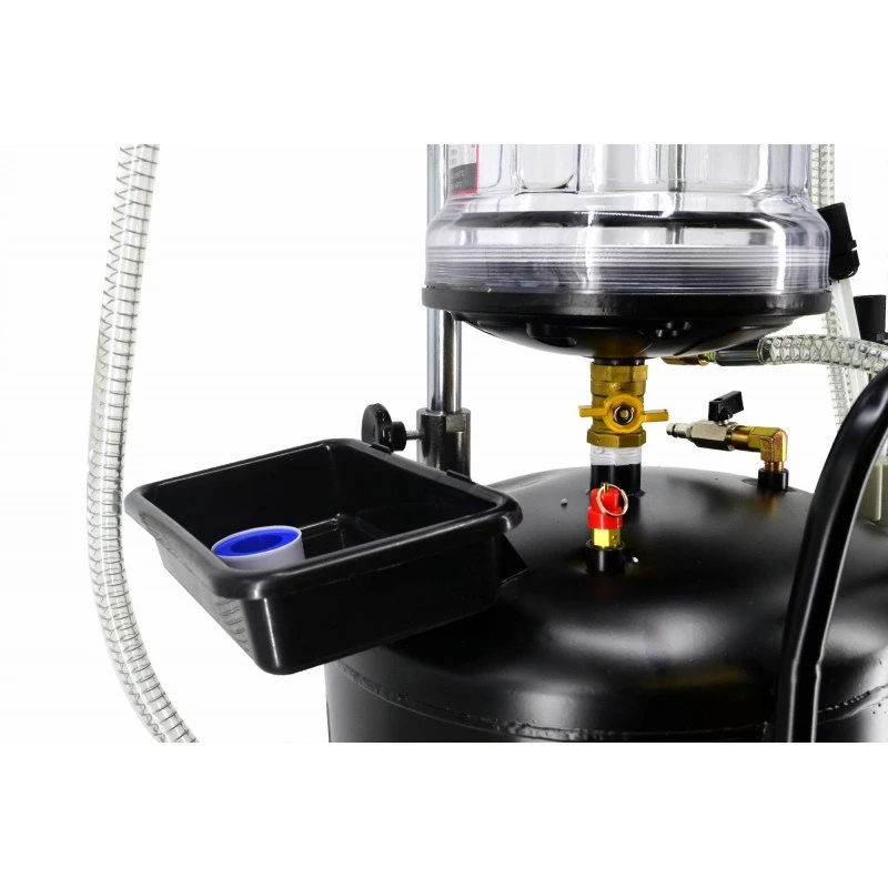 AWTOOLS AW10415BL Rankinis sukamasis alyvos siurblys 200 l statinėms, 20 l/min, ketaus, teleskopinis įsiurbimo vamzdis, 2 inch BSP