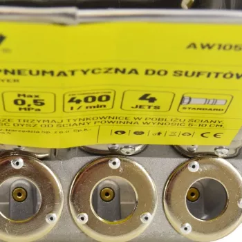 AWTOOLS AW10502 Pneumatinis tinkuotojas luboms – 5 L talpos bunkeris, 3 antgaliai, 6–9 bar