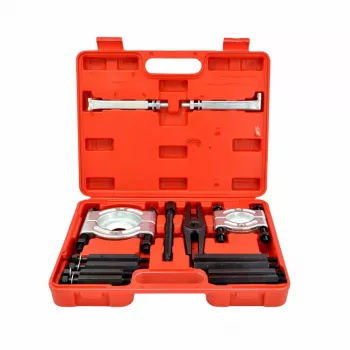 AWTOOLS AW19020 Aklųjų angų guolių ištraukiklio rinkinys su smūginiu plaktuku, 12-38 mm, 10 dalių
