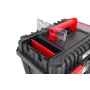 AWTOOLS AW30533BL 12 skyrių įrankių dėžė su permatomu dangteliu, juoda