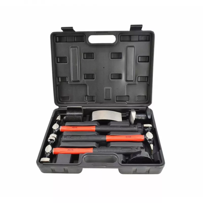 AWTOOLS AW32269BL 1000 g kalvio plaktukas su stiklo pluošto rankena ir skersiniu smaigaliu, juodas