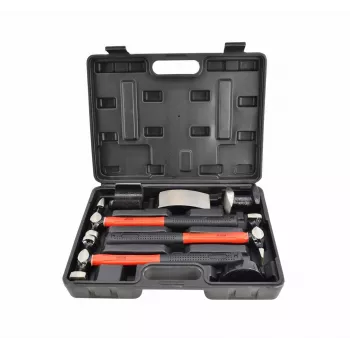 AWTOOLS AW32269BL 1000 g kalvio plaktukas su stiklo pluošto rankena ir skersiniu smaigaliu, juodas