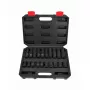 AWTOOLS AW38695BL 95 dalių chromuoto vanadžio veržliarakčių ir antgalių rinkinys su 1/4 colio, 3/8 colio, 1/2 colio reketais, antgaliais, veržliarakčiais ir dėklu