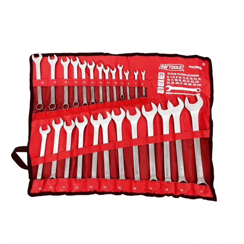 AWTOOLS AW39818 18 mm Kombinuotas raktas, chromo vanadžio plienas