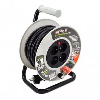 AWTOOLS AW70217 Prailginimo laidas 25 m 4 lizdai IP44 3680 W