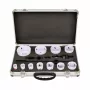 AWTOOLS Bimetalinių skylių pjūklų rinkinys 19-76 mm 15 vnt. BLACK LINE Metal Case
