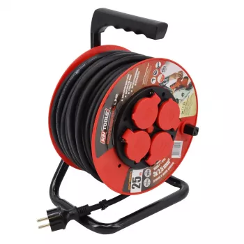 AWTOOLS Profesionalus kabelio būgnas 30m 3x1,5mm² 16A/3680W IP44