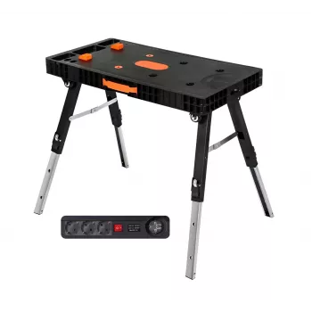 AWTOOLS Sulankstomas 5-in-1 Darbo Stalas su Rozetėmis