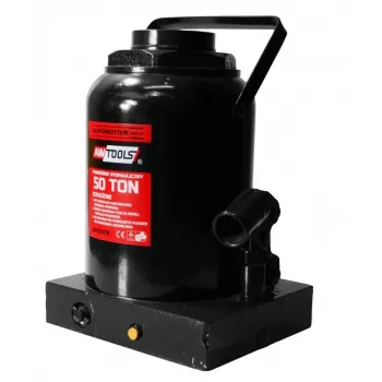 AWTOOLS Hidraulinis butelinis domkratas 50 t, kėlimo diapazonas 300–480 mm, tvirtas plienas, CE atitikimas