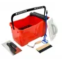AWTOOLS Profesionalus plytelių klojimo rinkinys su kibiru – 5 dalių komplektas (24 l kibiras, kempinė, dantyta mentele, kelių apsaugos, pirštinės)