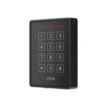 Axis A4131-E Reader – belaidis RFID skaitytuvas su klaviatūra, laidinis, juodas (NCS S 9000-N)