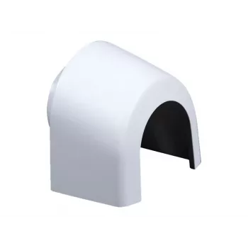 Axis Conduit Adapter U-shape 30mm A – laido įvado adapteris kamerų korpusams (M25/3/4 colio NPT, baltas, milteliniu būdu dažytas aliuminis)