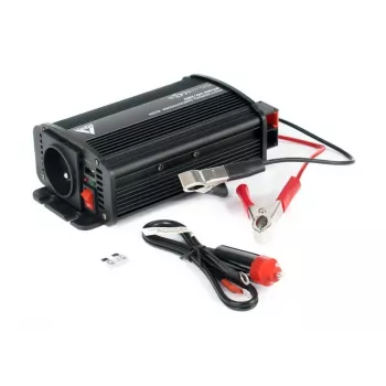 AZO Digital IPS-800U 800W keitiklis 24V DC į 230V AC, modifikuota sinusinė banga, USB, Schuko lizdas, gnybtai